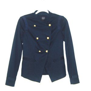 The Limited Double Breasted Mandarin Collar Blazer Jacket